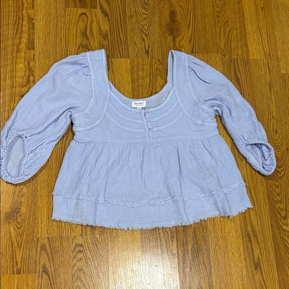 True Craft  Button-Front Top